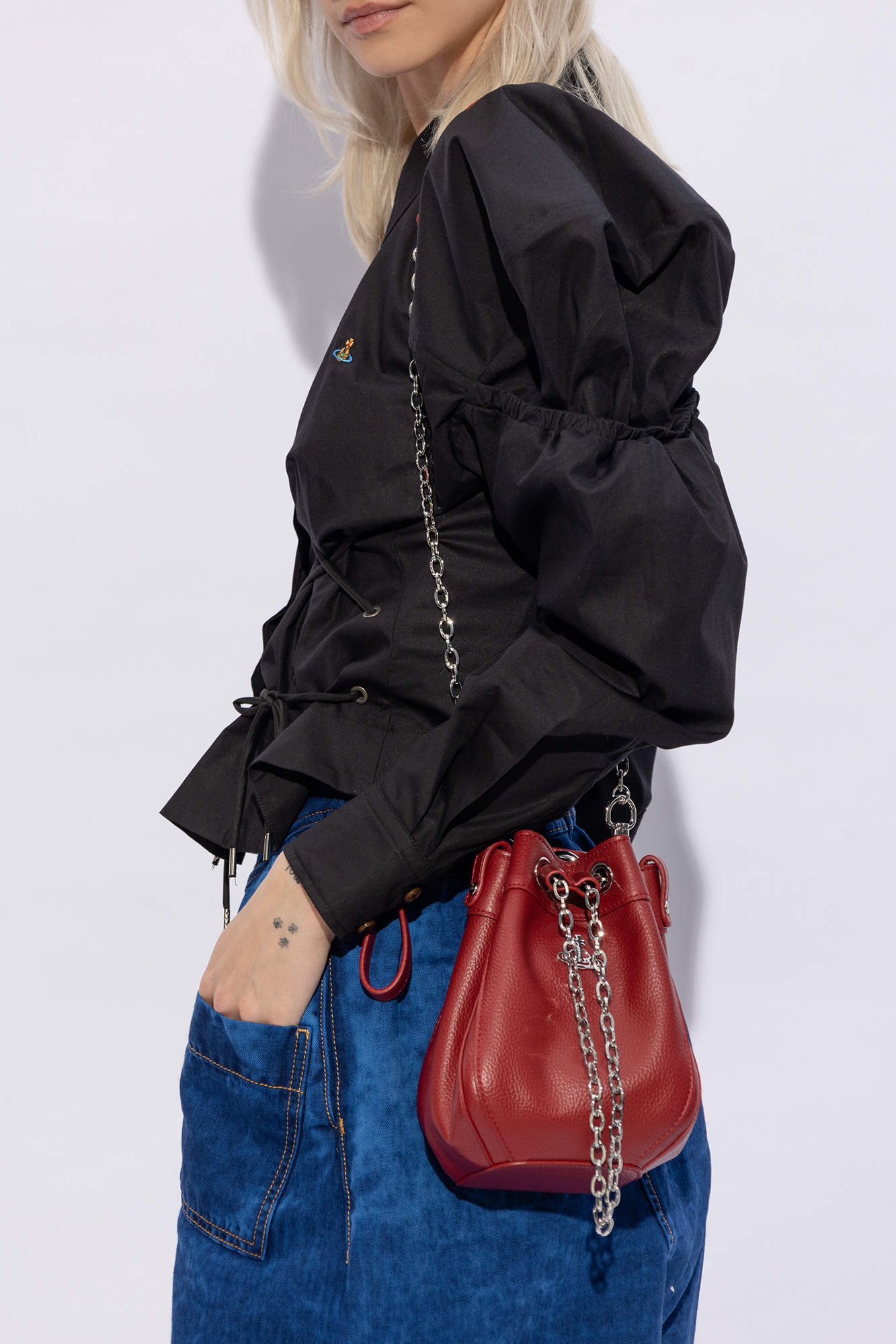 Handbag PEPE JEANS Bassy Bag PL031298 Black 999 | Vivienne